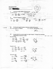 Math Degrees and Radians Quiz