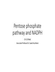 Pentose phosphate pathway and NADPH med 6.2.19.pdf