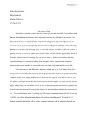 Argumentative essay English