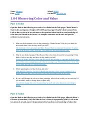 1.04 Observing Color and Value.docx