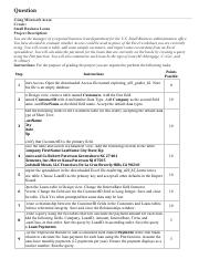 ANSWERS- Exp19_Access_Ch03_ML1 - Small Business Loans 1.0 - MyITLab.pdf