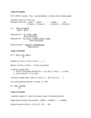 exam 3 formula sheet