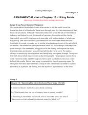 Cadence Choe TH_ASSIGNMENT #9 - HeLa Chapters 16 - 19 Key Points.pdf