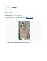 History of the Shower.docx