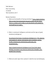 Review Questions unit 2