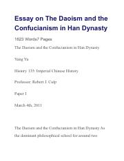 Essay on The Daoism and the Confucianism in Han Dynasty.pdf