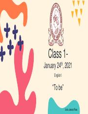 Class 1. To be and complements.pdf