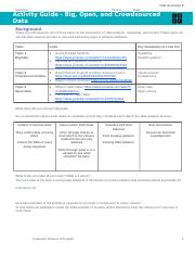 Activity Guide - Big, Open, and Crowdsourced Data - Unit 9 Lesson 5.docx