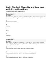 Quiz 6 - Student Diversity and Learners with Exceptionalities_100.docx
