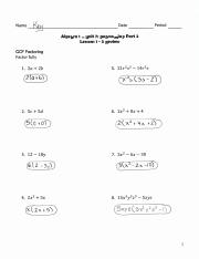 Quiz Reivew - Lessons 1 - 3 - Factoring Review ANSWERS.pdf