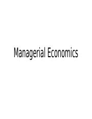 Managerial Economics - Unit 1.pptx