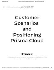 Customer Scenarios and Positioning Prisma Cloud - PSE Prisma Cloud Associate.pdf