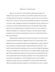 Essay 1 - Hidden Talent - Final Draft