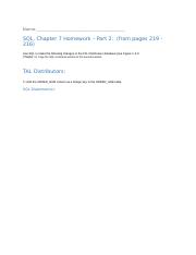 Chapter 7 (SQL) Exercises (Pages 219-226) - Part 2.docx