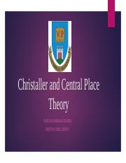 Christaller and Central Place Theory (1).pptx