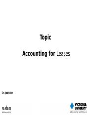 Topic 6 Accounting for leases.pptx