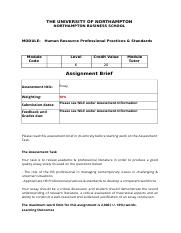 Assignment Brief ES1 - HRM3034 2122.docx