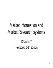 Chapter 7-Market Information and Market Research.ppt