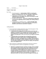 Org Comm Study Guide Ch. 2