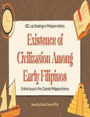 Existence of Civilization Among Early Filipinos_CLORES .pdf