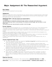 RA Assignment Sheet (Fall 09)