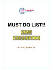 CA Inter Costing Must Do Questions by CA Vinit Mishra Sir.pdf
