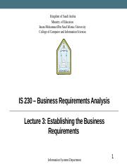 IS_230_Lecture 3_Establish the business requirements (5).pptx
