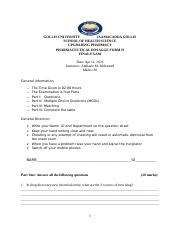 Dosage Form II FINAL EXAM 12 Apr 2021.docx