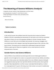 The Meaning Of Serena Williams Analysis.pdf