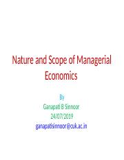 A Managerial Economics UNIT ONE.ppt