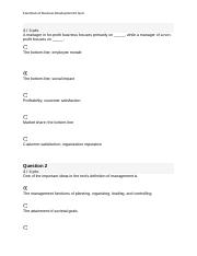 Essentials of Business Development II Quiz .docx