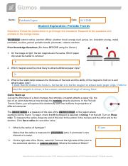 Periodic Trends Gizmo Answer Key Activity B - Student Exploration Sheet
