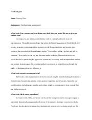 Feedback Plan  discovery draft assignment 1.docx