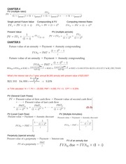 Formula Sheet
