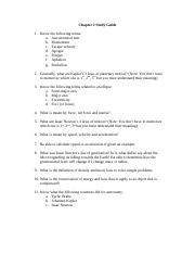 Chapter 2 Study Guide