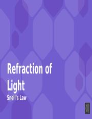 Refraction of Light .pptx