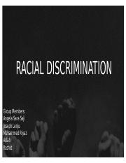 Racial Discrimination .pptx