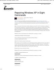 Microsoft Word - Repairing Windows XP in Eight Commands « Icrontic.pdf