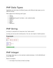 PHP Data Types.docx