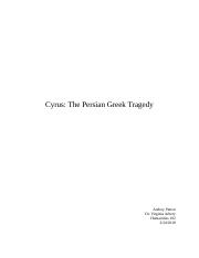 Cyrus - The Persian Greek Tragedy.docx