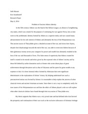 Athenian Identity Research Paper