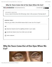 Why Do Tears Come Out of Our Eyes When We Cry? - Actively Learn.pdf