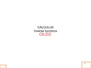 Homework Solution on Inverse Functions