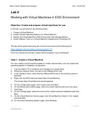 TECH 171 Lab 8 Working with VMs in ESXi Environment-converted.pdf