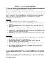 Chapter 2 Questions and Case Problems.docx