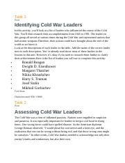 identift the cold war leaders.docx