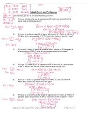 32 Ideal Gas Law Worksheet Answer Key - Free Worksheet Spreadsheet