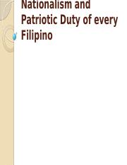 Nationalism and Patriotic Duty of every Filipino.pptx
