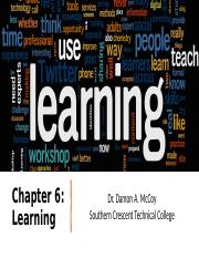 Module Four - Learning (Chapter 6 - Learning).pptx