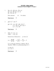 Test 3 Solutions